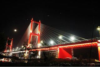 淮河大桥夜景
